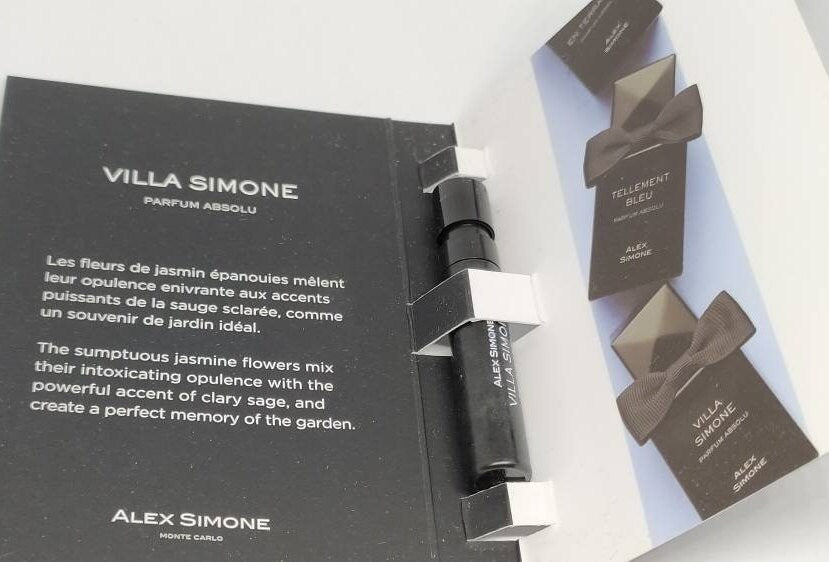Alex Simone Villa Simone Parfum Absolu 1,2 ml 0,04 fl. oz. campioni ufficiali di profumo
