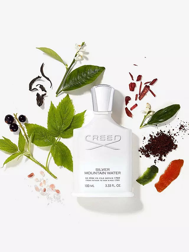 Creed Silver Mountain Water 1,7 ml 0,0574 campione di profumo ufficiale tester di profumo Creed Silver Mountain Water 1,7 ml 0,0574 campione di profumo ufficiale tester di profumo