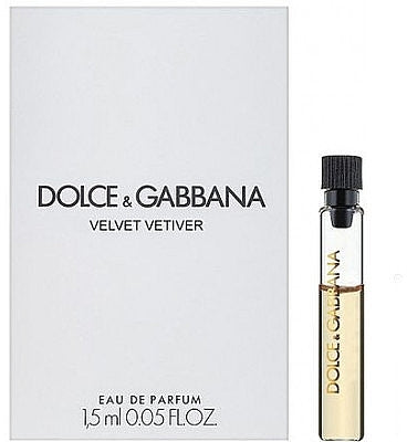 Dolce & Gabbana VELVET Vetiver 1,5 ml 0,05 fl. oz. campioni ufficiali di profumo