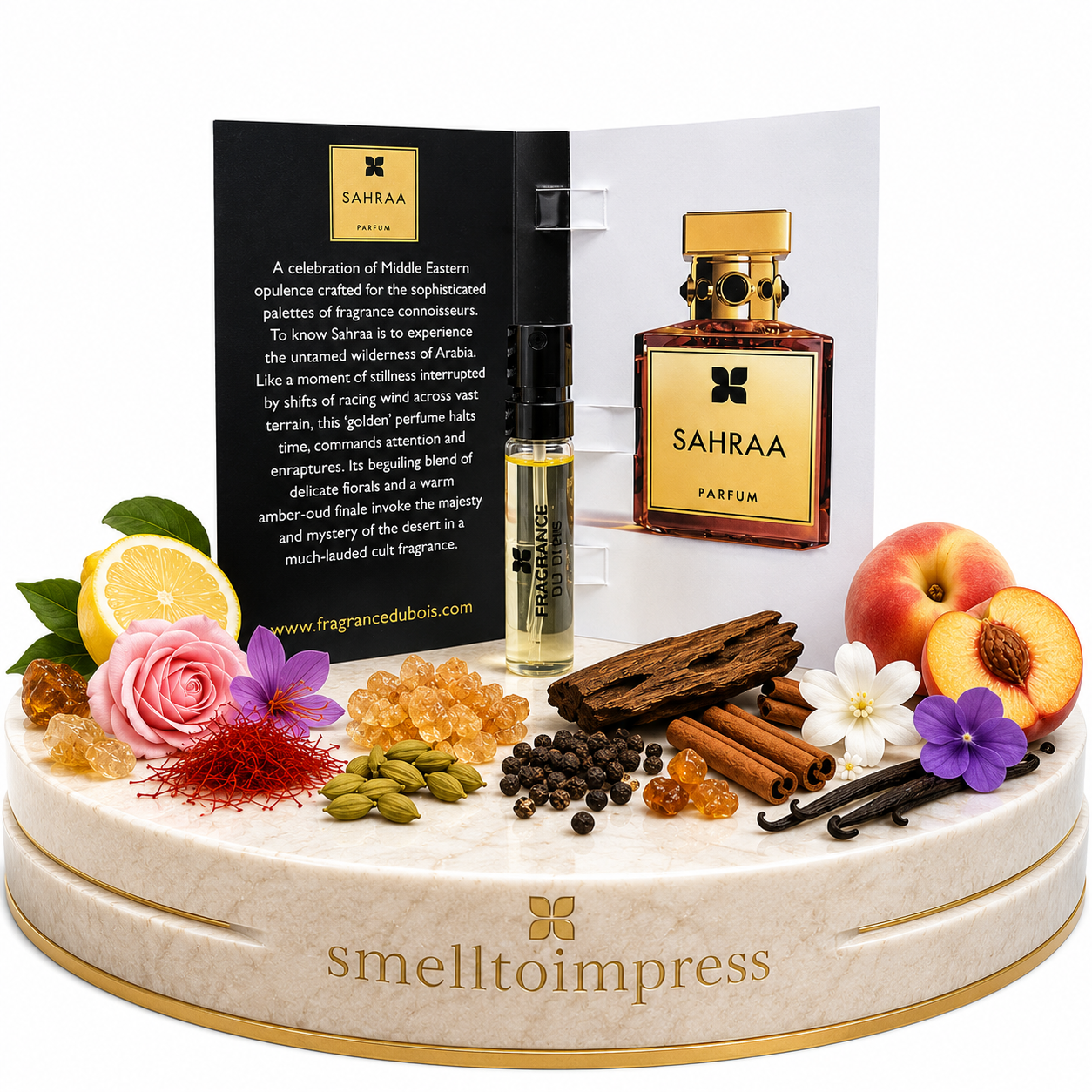 immagine del campioncino ufficiale di profumo Fragrance Du Bois Sahraa 1,5 ml 0,05 fl. oz.