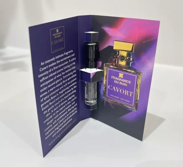 Fragrance Du Bois Cavort 1,5 ml 0,05 fl. oz. tester ufficiale del profumo del campione di profumo Fragrance Du Bois Cavort 1,5 ml 0,05 fl. oz. tester ufficiale del profumo del campione di profumo