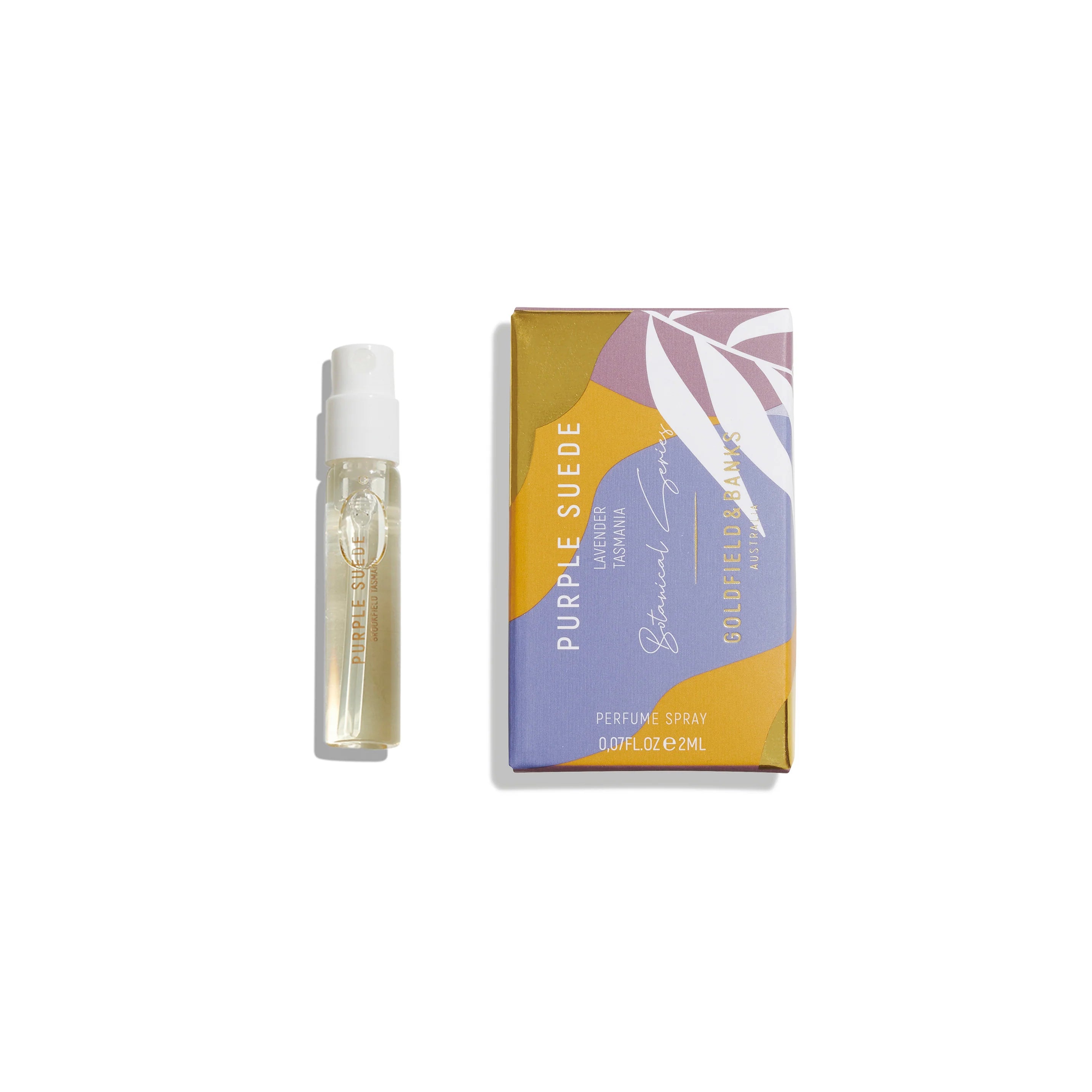 Goldfield and Banks Australia Purple Suede 2ml 0,06 fl. oz. campione ufficiale di profumo Goldfield and Banks Australia Purple Suede 2ml 0,06 fl. oz. campione ufficiale di profumo