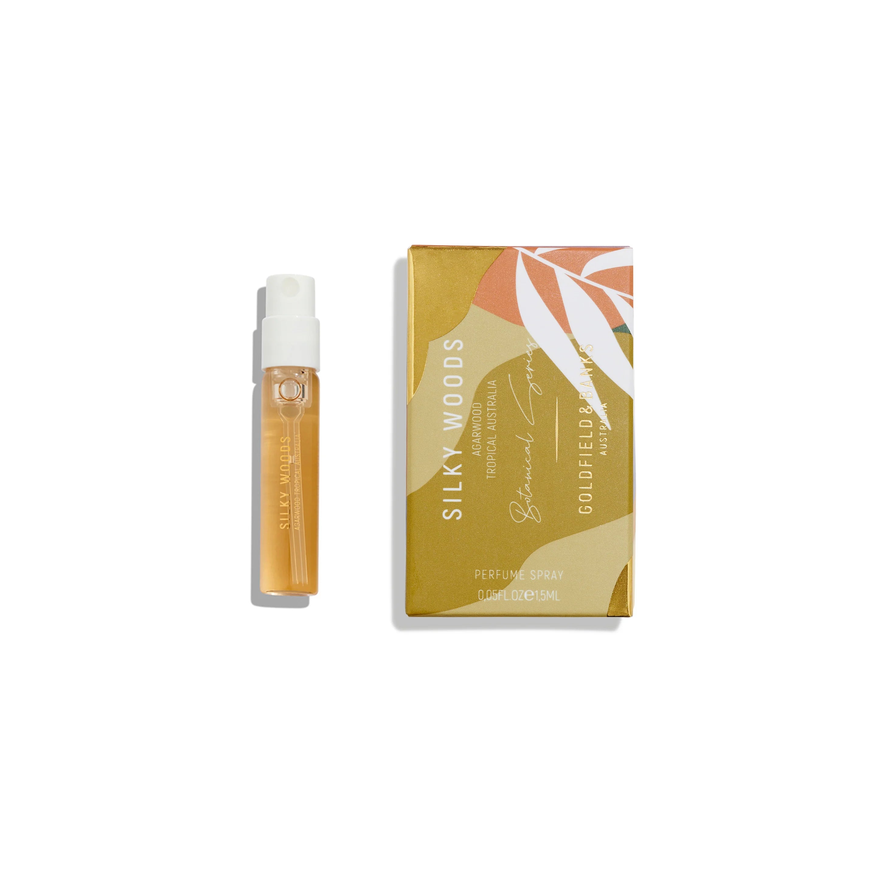 Goldfield and Banks Australia Silky Woods 2ml 0,06 fl. oz. campione ufficiale di profumo Goldfield and Banks Australia Silky Woods 2ml 0,06 fl. oz. campione ufficiale di profumo
