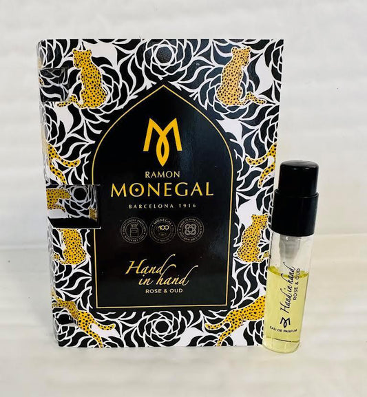 Ramon Monegal Hand in Hand Rose & Oud campioni ufficiali di profumo 2 ml 0,06 fl. oz. tester di profumo