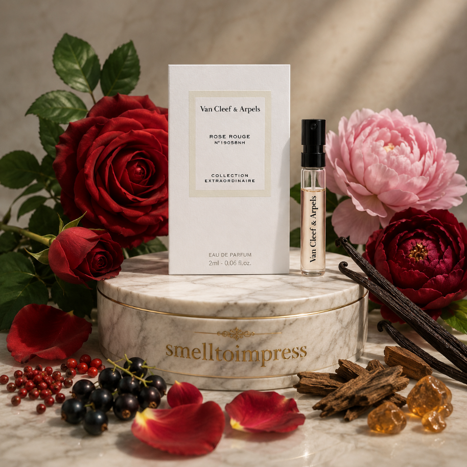 immagine di campioncino ufficiale di profumo Van Cleef & Arpels Rose Rouge 2 ml 0,06 fl. oz.
