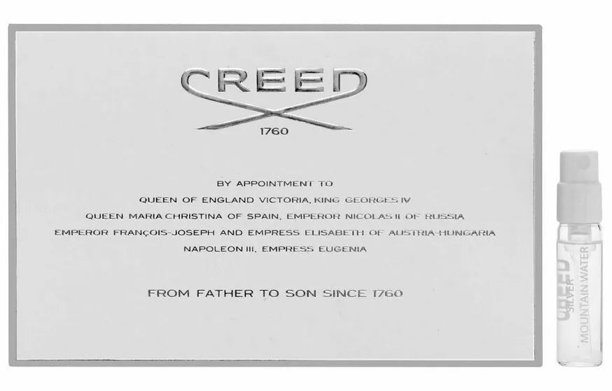 Creed Silver Mountain Water 1,7 ml 0,0574 campioni ufficiali di profumo tester