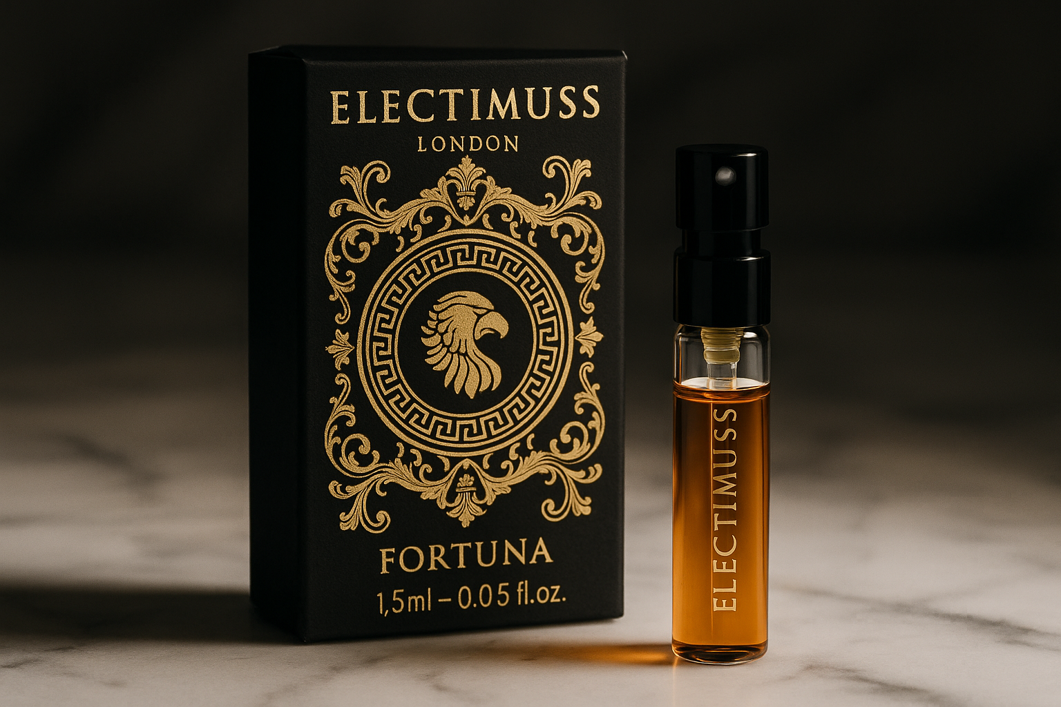 Electimuss London Fortuna 1,5ml 0,05 fl. oz. campione ufficiale di profumo Electimuss London Fortuna 1,5ml 0,05 fl. oz. campione ufficiale di profumo