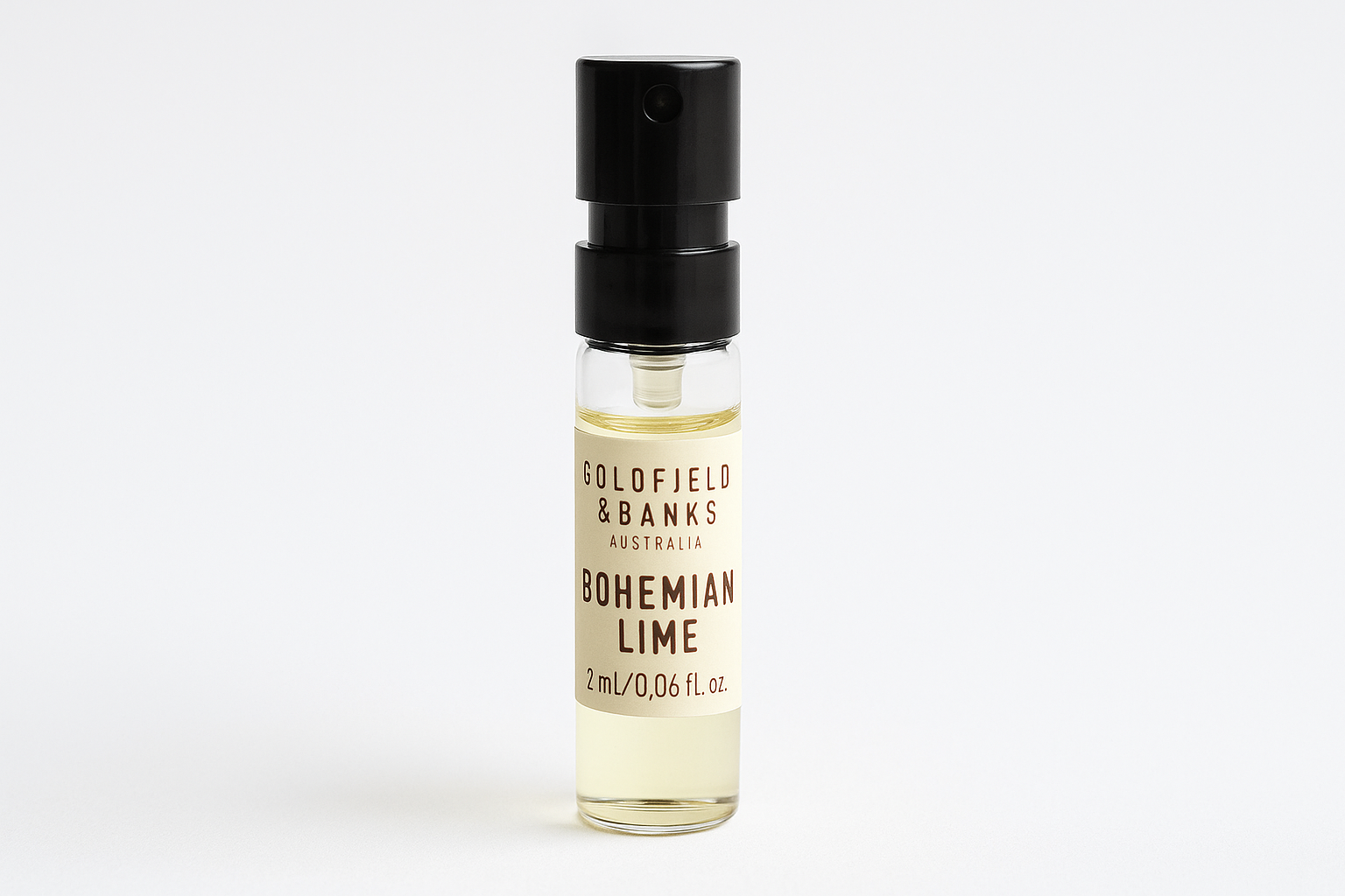 Goldfield and Banks Australia Bohemian Lime 2ml 0.06 fl. oz. campione ufficiale di profumo Goldfield and Banks Australia Bohemian Lime 2ml 0.06 fl. oz. campione ufficiale di profumo