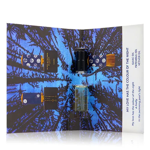 campioni ufficiali di profumo of Floraiku My Love Has The Colour Of The Night fragrance 1,5 ml 0,05 fl. oz.