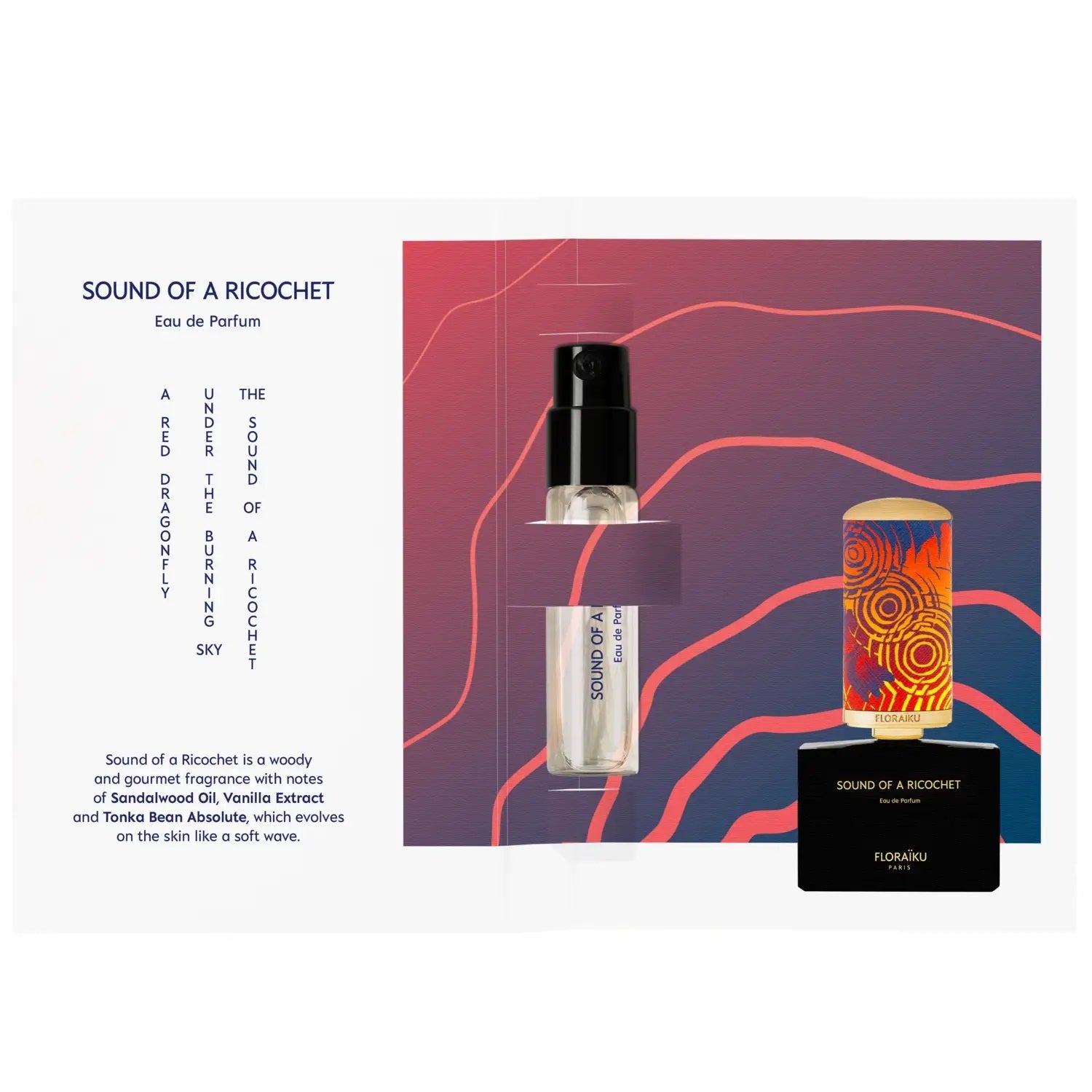 campioni ufficiali di profumo of Floraiku Sound OF A Ricochet fragrance 1,5 ml 0,05 fl. oz.