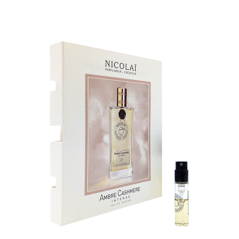 campioni ufficiali di profumo of Nicolai Amber Cashmere Intense fragrance 1,8 ml 0,07 oz.
