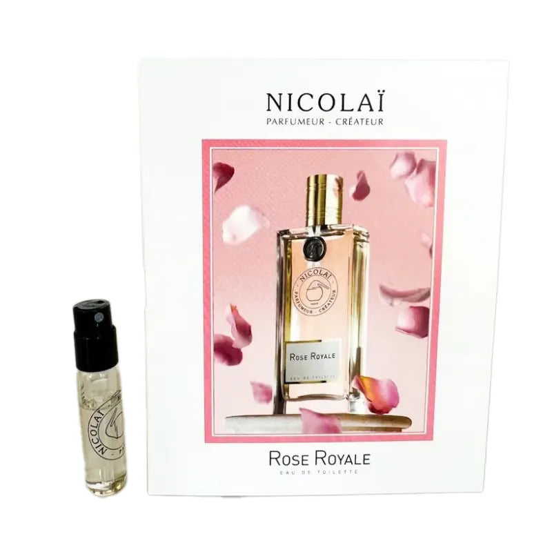 campioni ufficiali di profumo della fragranza Nicolai Rose Royale da 1,8 ml e 0,07 oz. tester di profumo