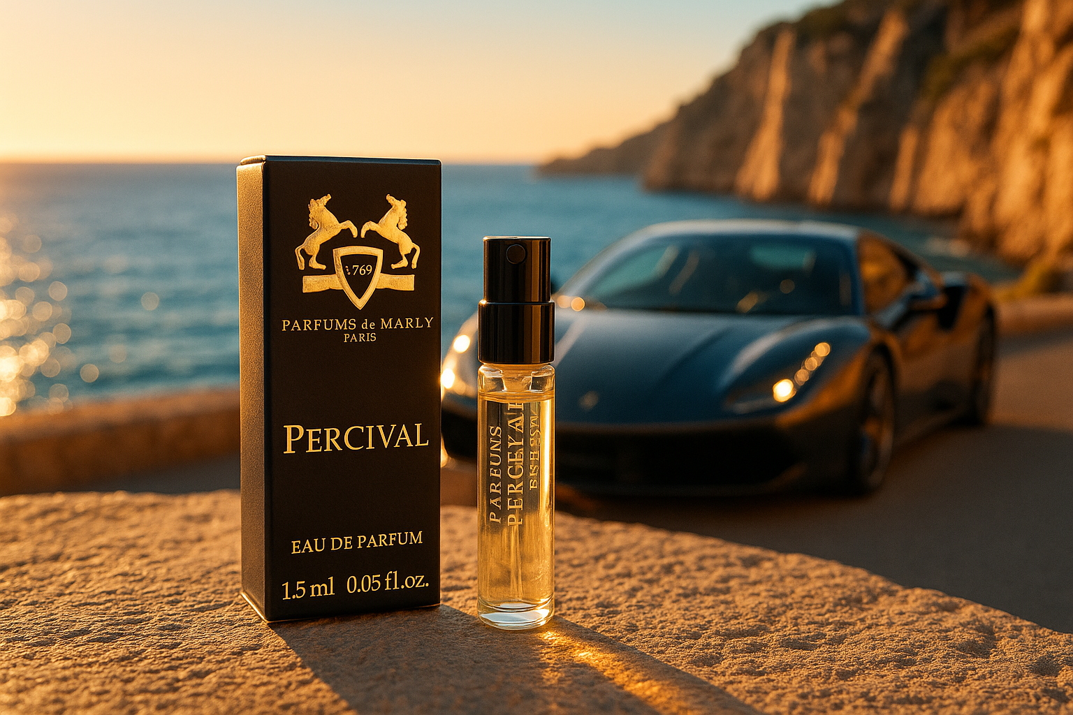 Campione di profumo ufficiale Parfums De Marly Percival 1,5 ml 0,05 fl. o.z. Campione di profumo ufficiale Parfums De Marly Percival 1,5 ml 0,05 fl. o.z.