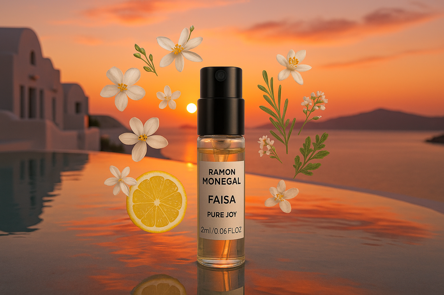Ramon Monegal Faisa Pure Joy campioni ufficiali di profumo 2 ml 0,06 fl. oz. tester di profumo
