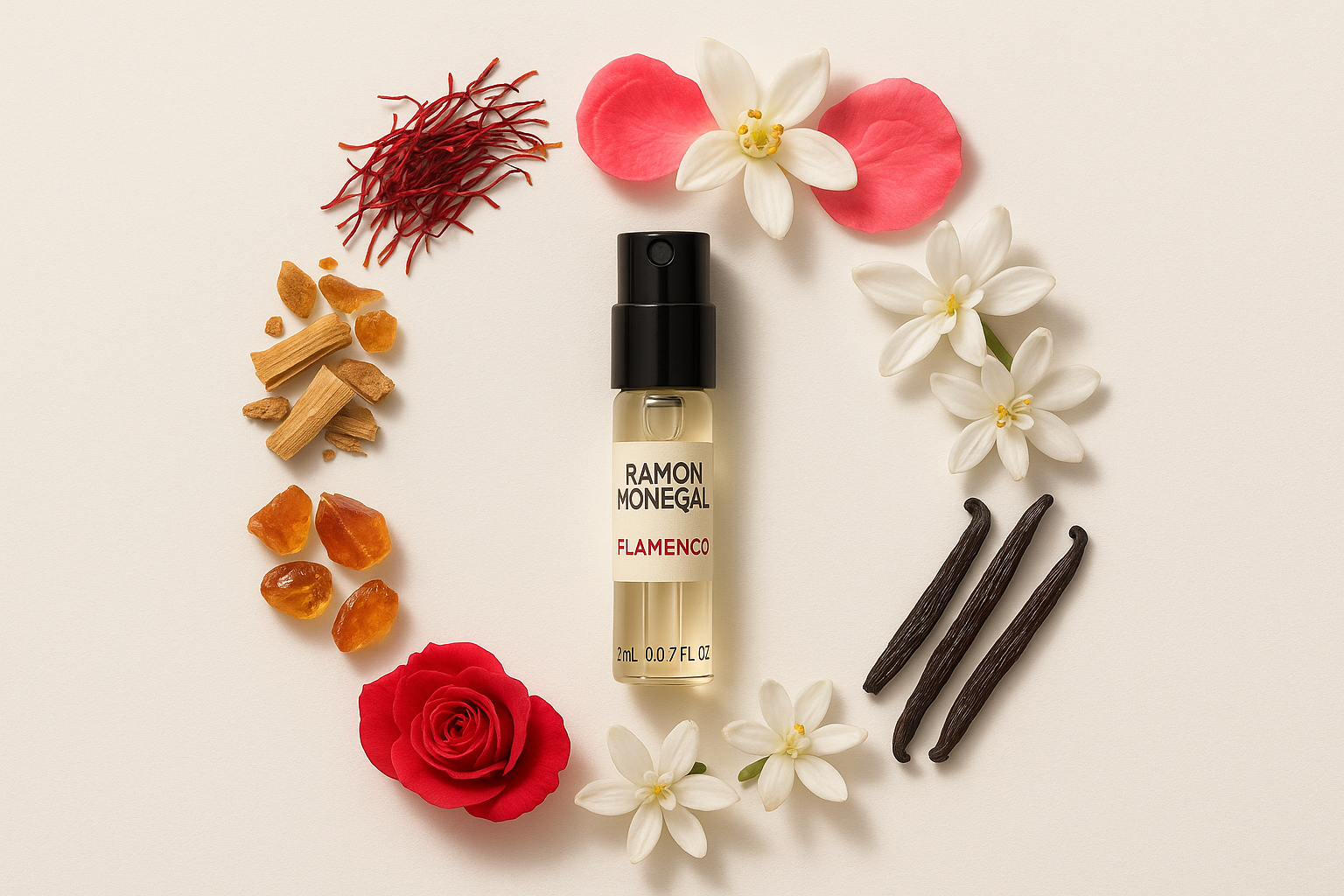 Ramon Monegal Flamenco campione ufficiale di profumo 2ml 0,06 fl.o.z. profumo tester Ramon Monegal Flamenco campione ufficiale di profumo 2ml 0,06 fl.o.z. profumo tester