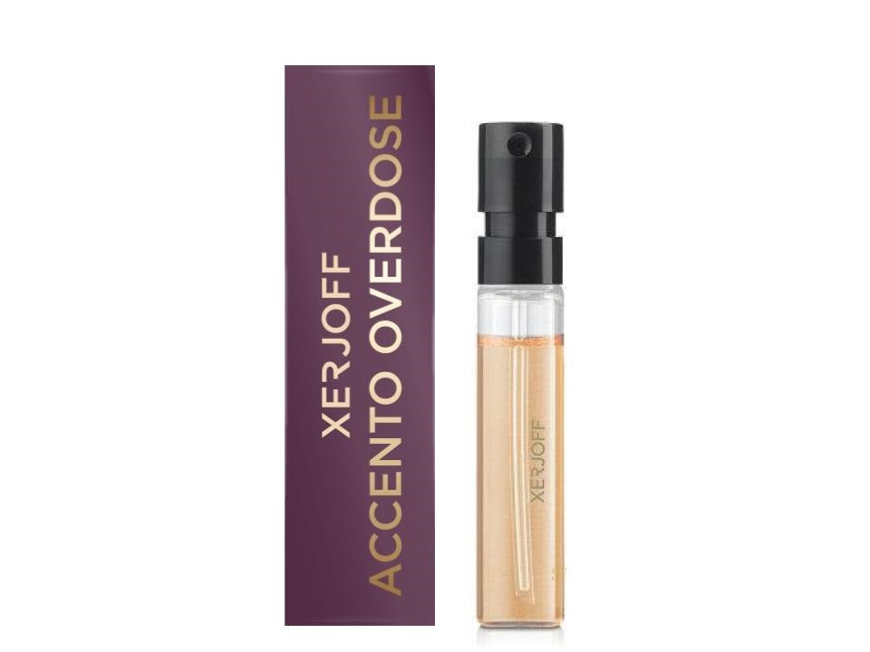 XERJOFF ACCENTO OVERDOSE 2,0 ml 0,06 us fl. oz. virallinen campioni di profumo
