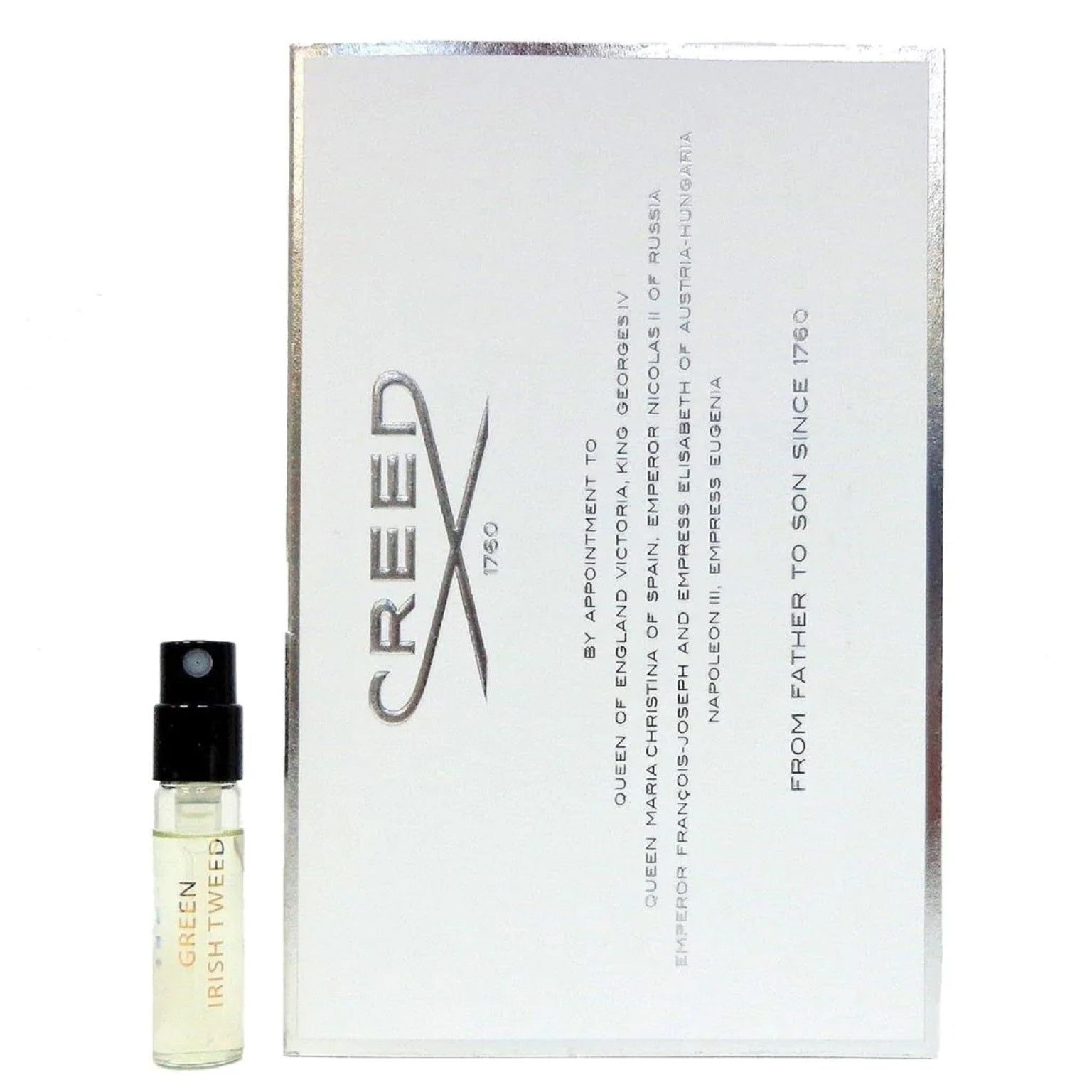 Creed Green Irish Tweed edp 2,5 ml 0,08 fl. oz. 液量オンス公式香水サンプル