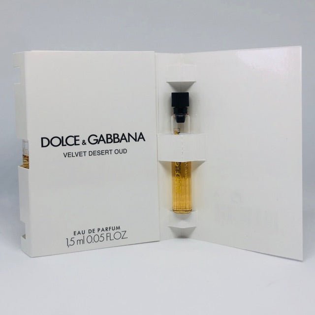 Velvet Desert Oud By Dolce & Gabbana 1,5 ml 0,05 fl. oz. campioni ufficiali di profumo