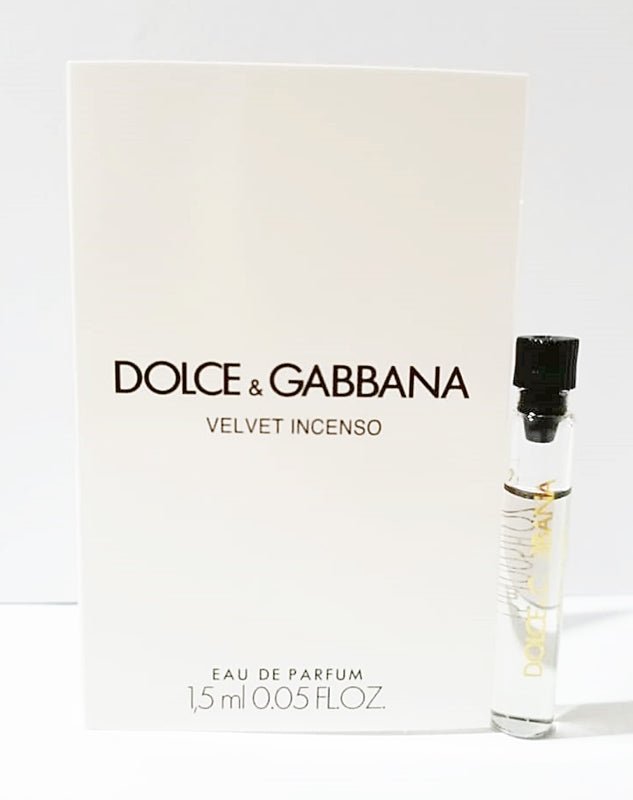 Velvet Incenso By Dolce & Gabbana 1,5 ml 0,05 fl. oz. campioni ufficiali di profumo