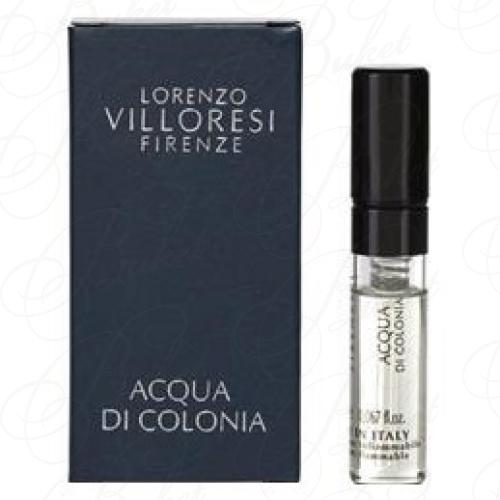 Lorenzo Villoresi Firenze Acqua Di Colonia ufficiali fragrance campione 2 ml 0,06 fl. oz.