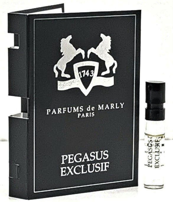 Parfums De Marly Pegasus Exclusif campione di profumo ufficiale 1,5 ml 0,05 fl. o.z. tester di profumo Parfums De Marly Pegasus Exclusif campione di profumo ufficiale 1,5 ml 0,05 fl. o.z. tester di profumo