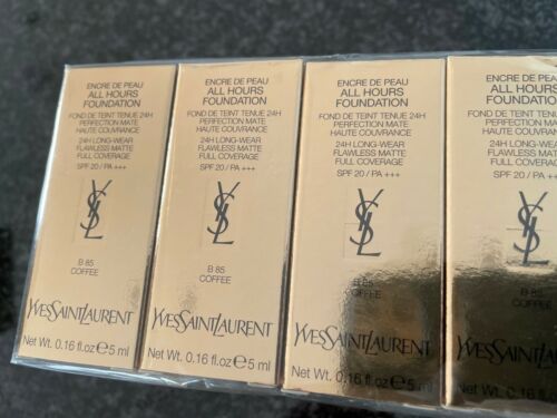 Yves Saint Laurent All Hours Foundation 5 ml 0,16 fl. oz. campione ufficiale per la cura della pelle tonalità B 85 tester di profumo al caffè