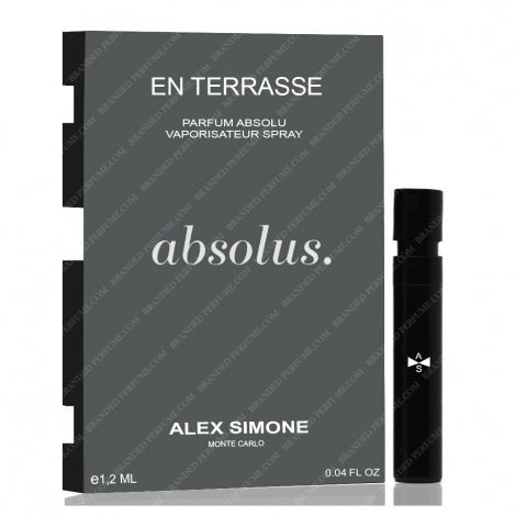 Alex Simone En Terrasse Parfum Absolu 1,2 ml 0,04 fl. oz. campioni ufficiali di profumo