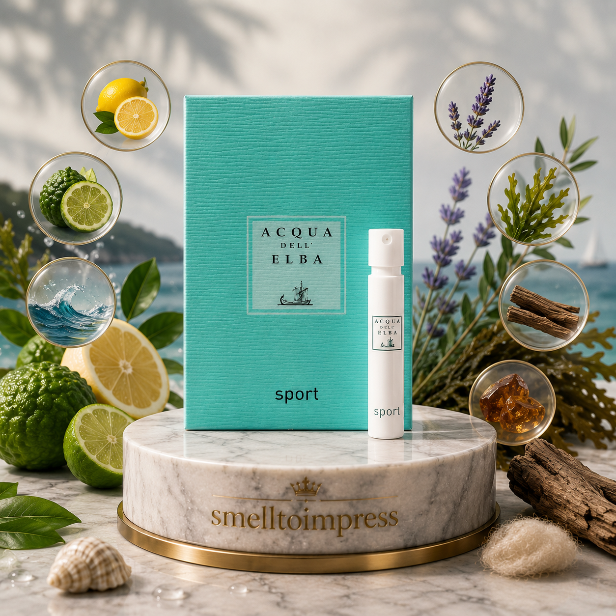 immagine di campioncino ufficiale di profumo Acqua Dell' Elba Sport 1,2 ml 0,04 fl. oz