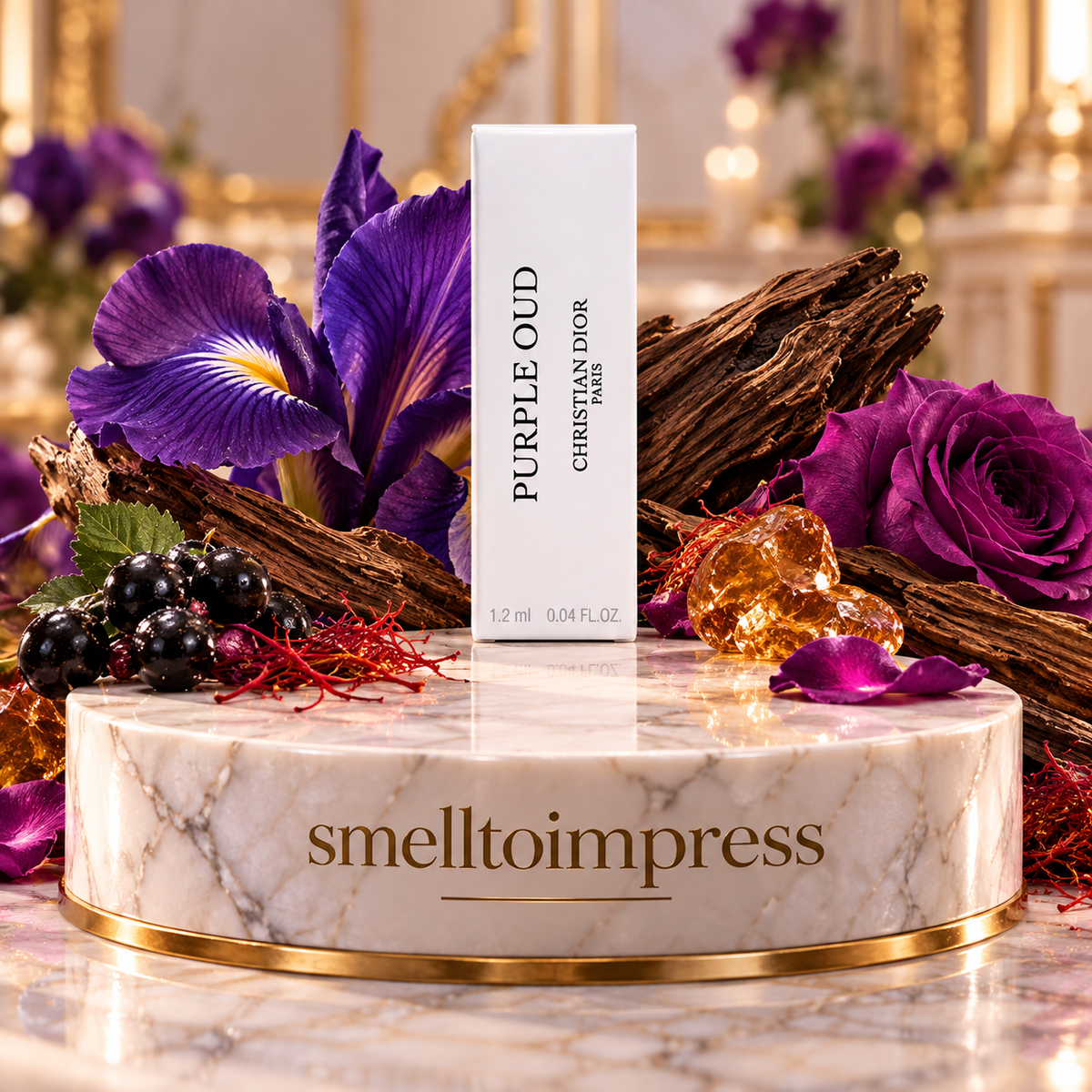 immagine di campioncino ufficiale di profumo Christian Dior Purple Oud (Unisex) EDP 1,2 ml