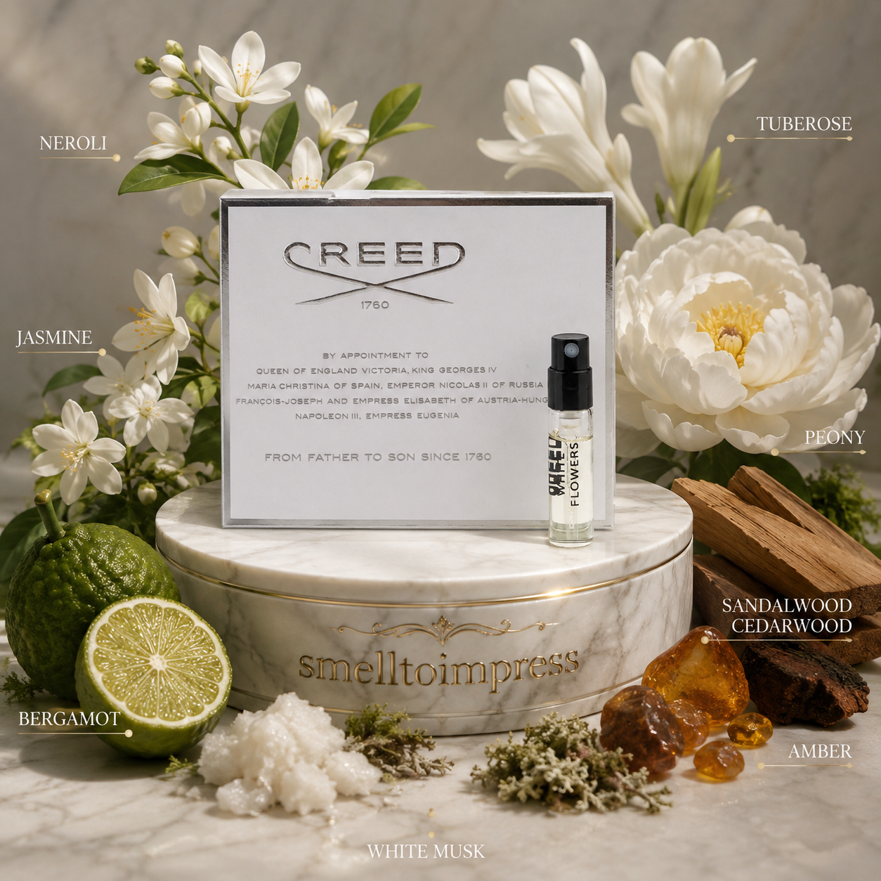 Creed White Flowers campioncino ufficiale di profumo 2 ml 0,06 fl. oz.