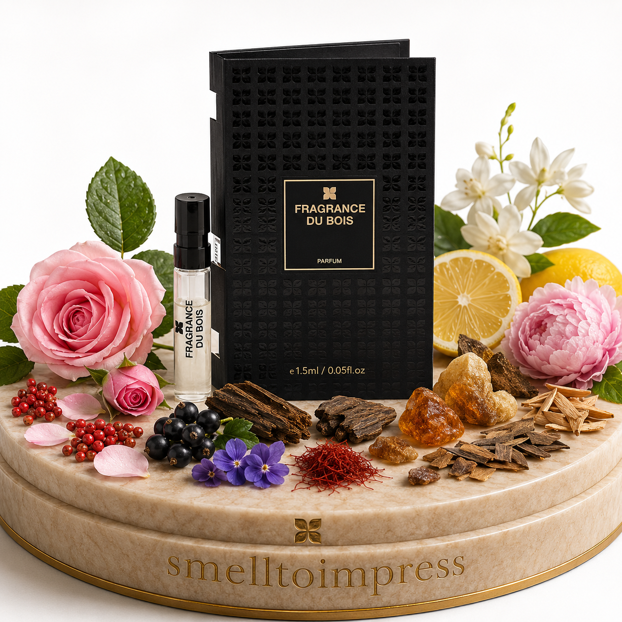 immagine di un campioncino ufficiale di profumo Fragrance Du Bois Siberian Rose 1,5 ml 0,05 fl. oz.