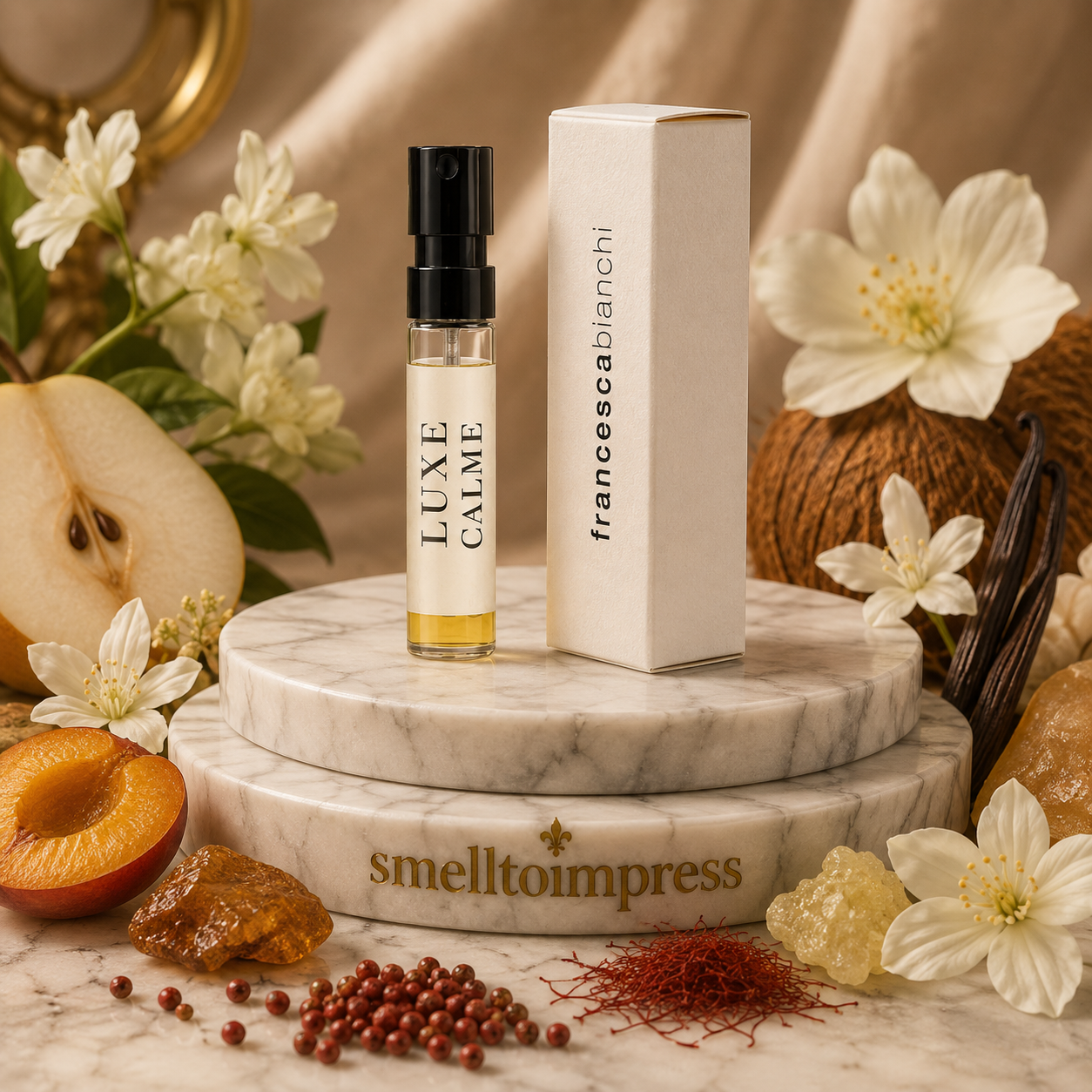 immagine di campioncino ufficiale di profumo Francesca Bianchi Luxe Calme Volupte 1,5 ml 0,07 fl. oz