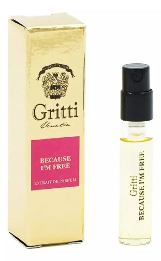 Gritti Because I'm Free campione di profumo ufficiale 2 ml 0.06 fl. oz.