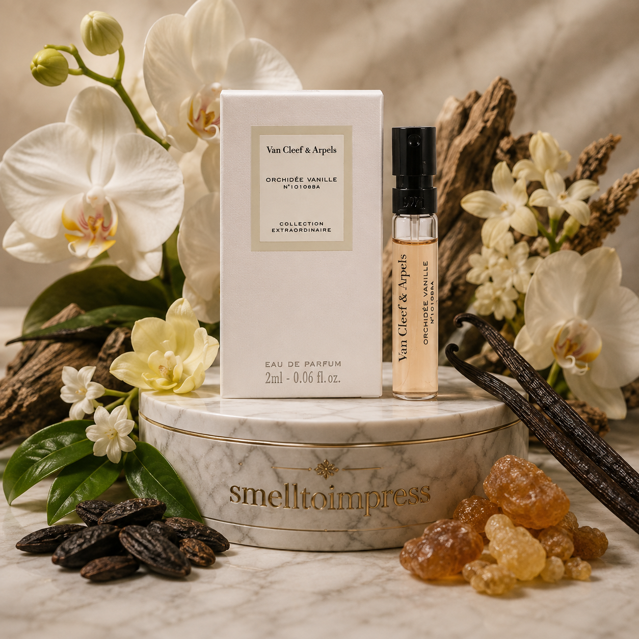 immagine di campioncino ufficiale di profumo Van Cleef & Arpels Orchidée Vanille 2 ml 0,06 fl. oz profumo tester