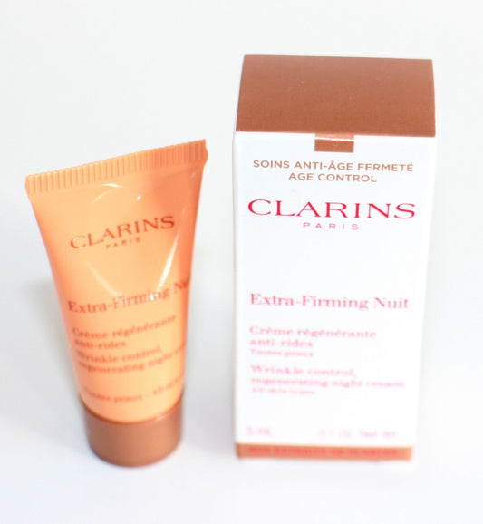 Clarins Extra-Firming Nuit Mini campione di prodotti per la cura della pelle 5ML 0,1 oz. Per pelli secche