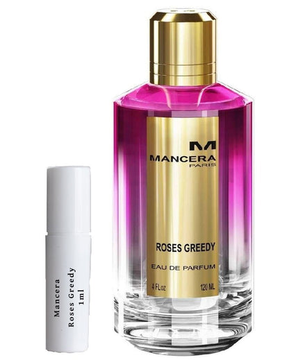 Mancera Roses Greedy scent campioncini - Mancera Roses Greedy - Mancera - 1 ml campione - smelltoimpress.it